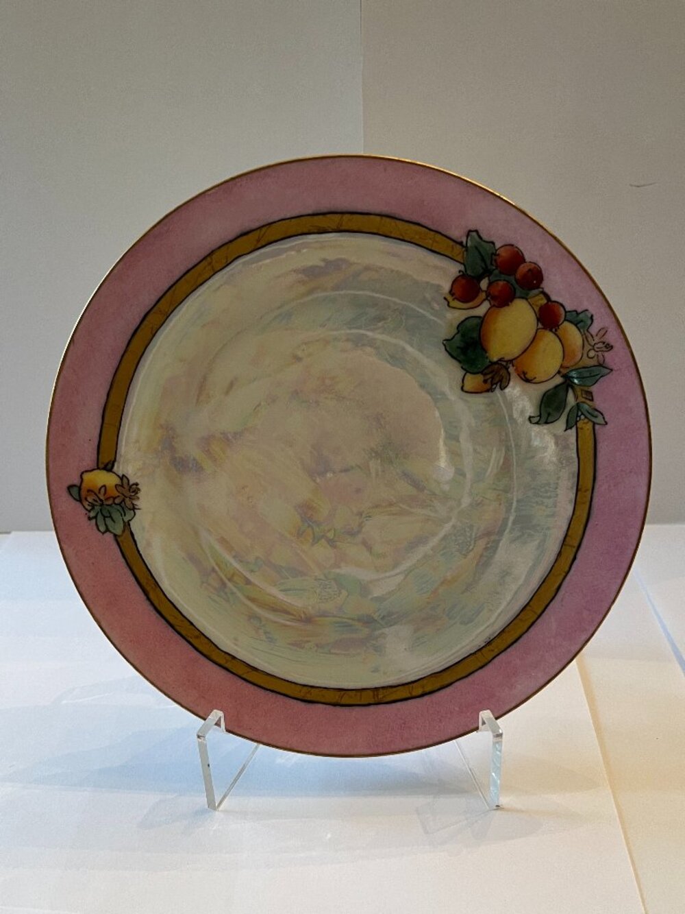 Six vintage, fruit-themed porcelain dessert plates by MZ Altrohlau CM-R - Picture 8 of 13